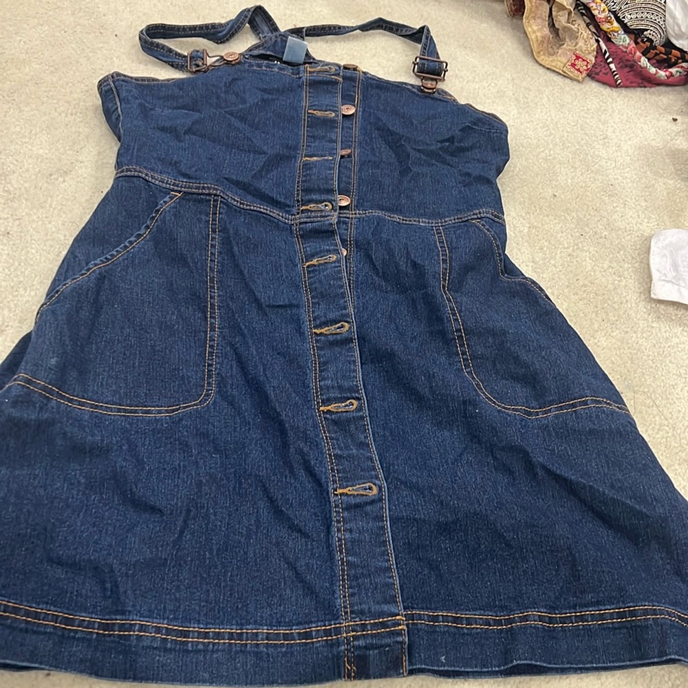 Denim dress with straps US Size 10 H&M Divided
